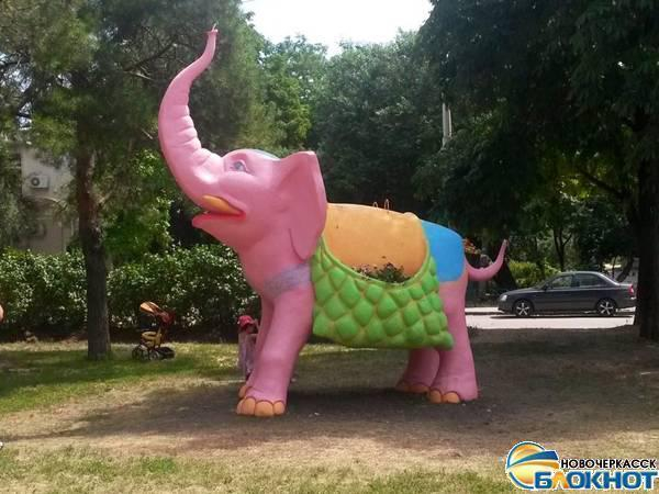 В Новочеркасске для Ростова отлили слона из бетона